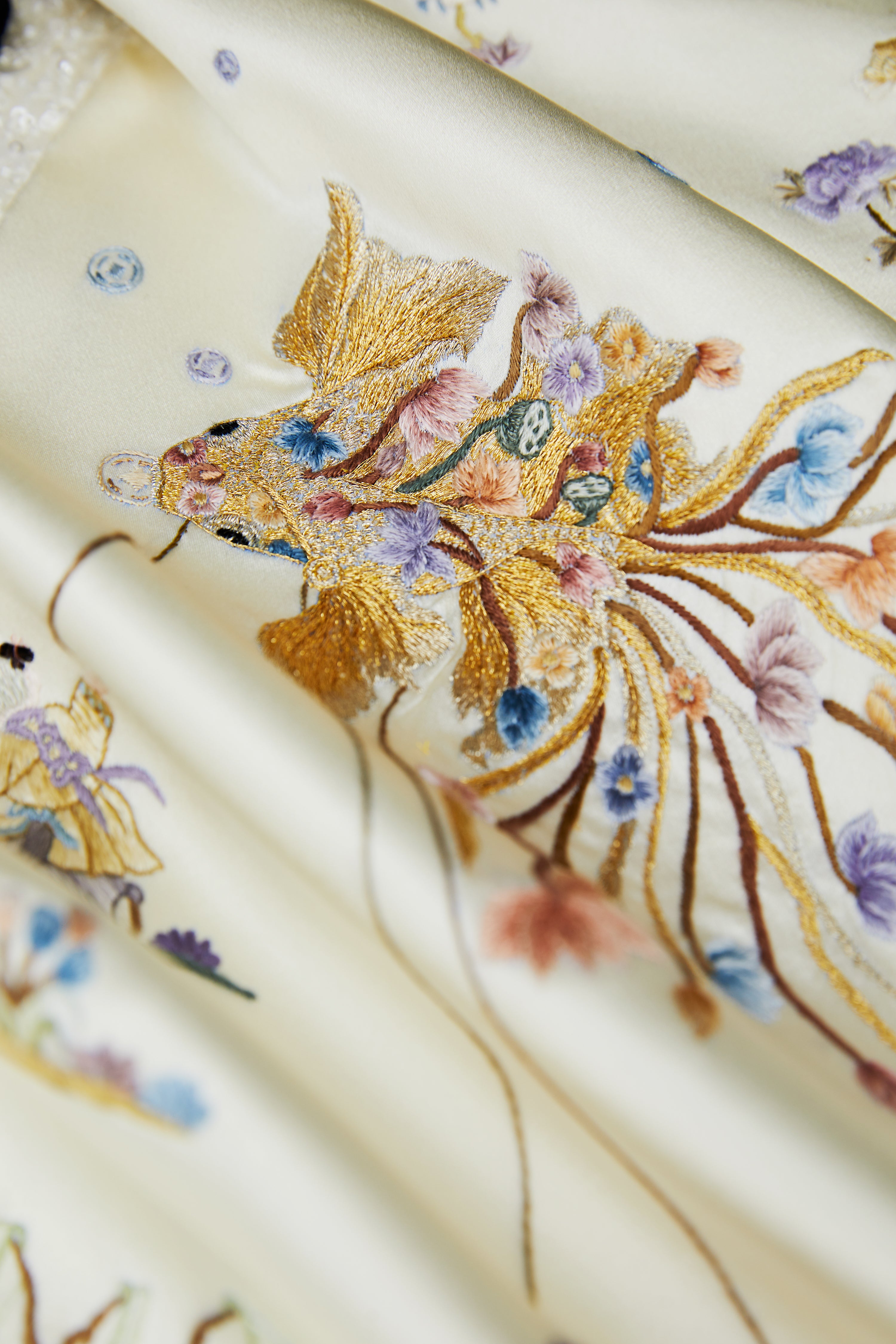 Chinese Infant Amusement Painting Tuni《睡袍款婴戏上衣》