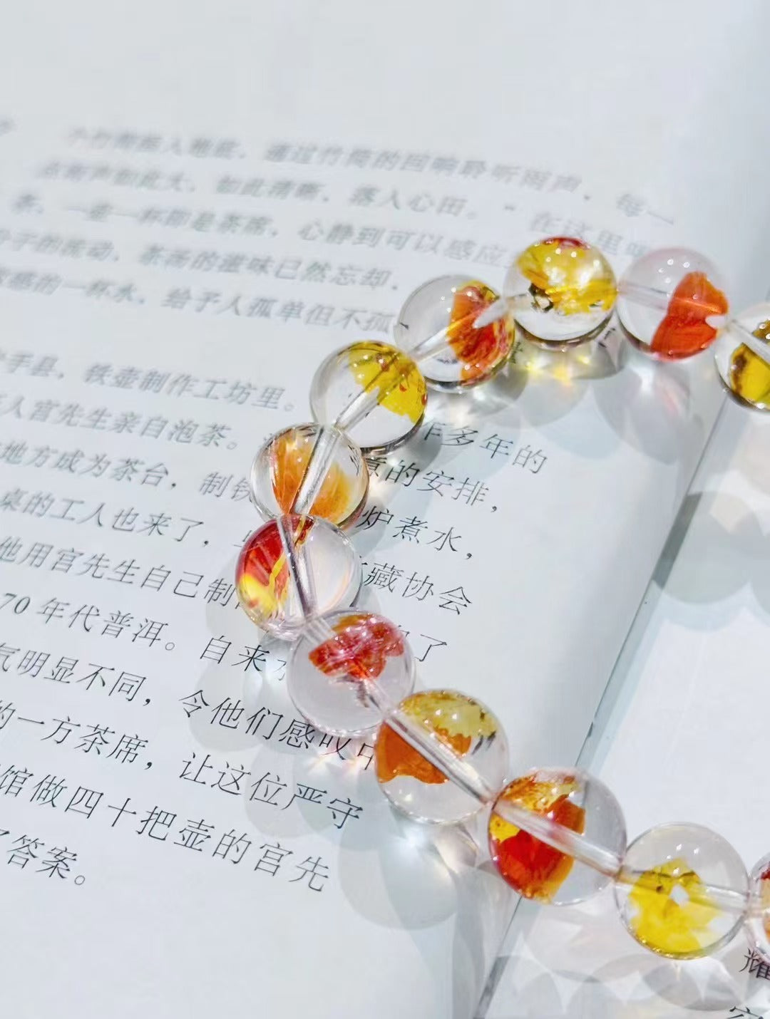 Koi Carp Rubber Flower Bracelet