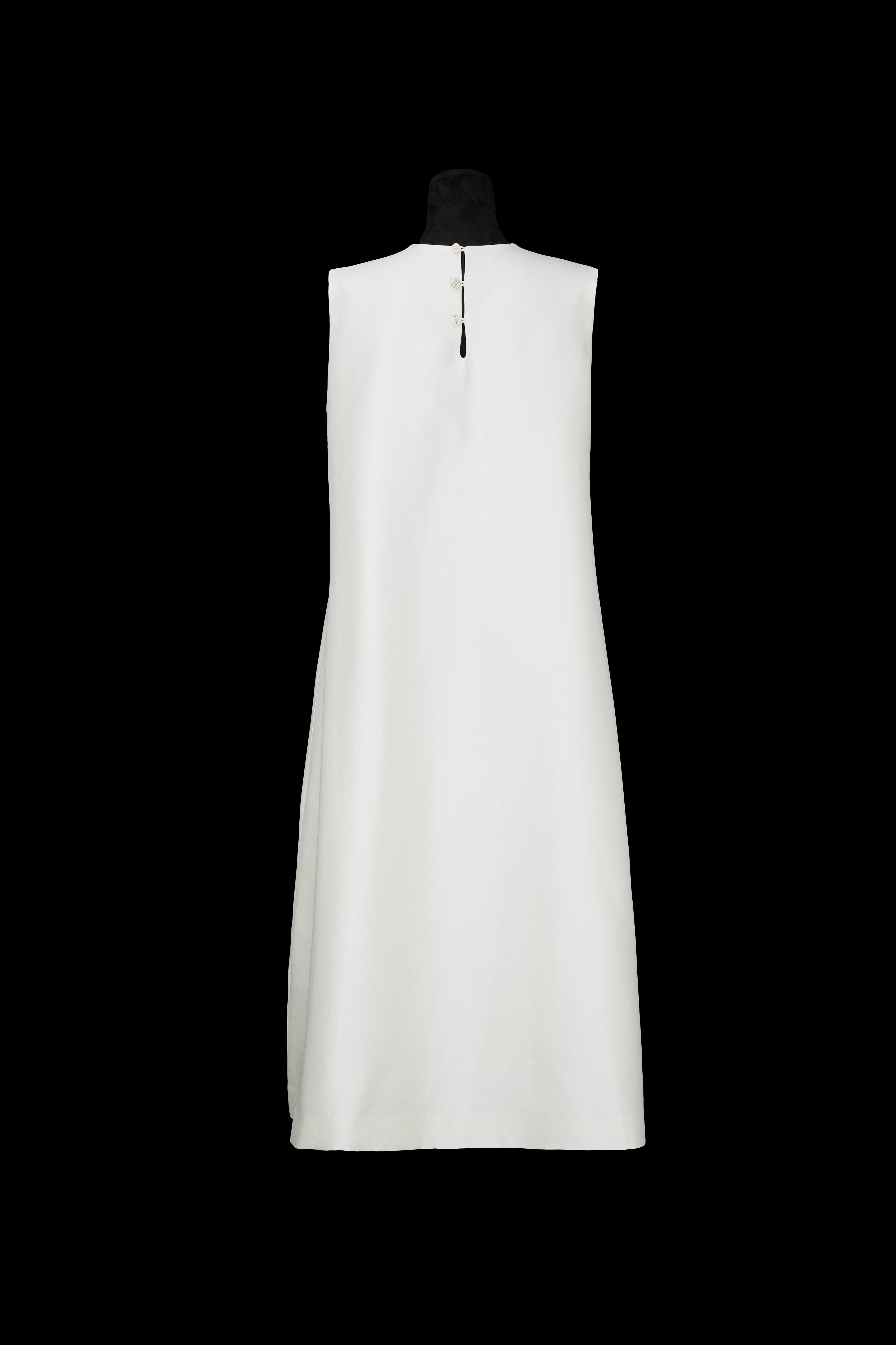 Sansheng Youxing White Porcelain Silhouette Dress《三生有幸之玉瓶白裙》