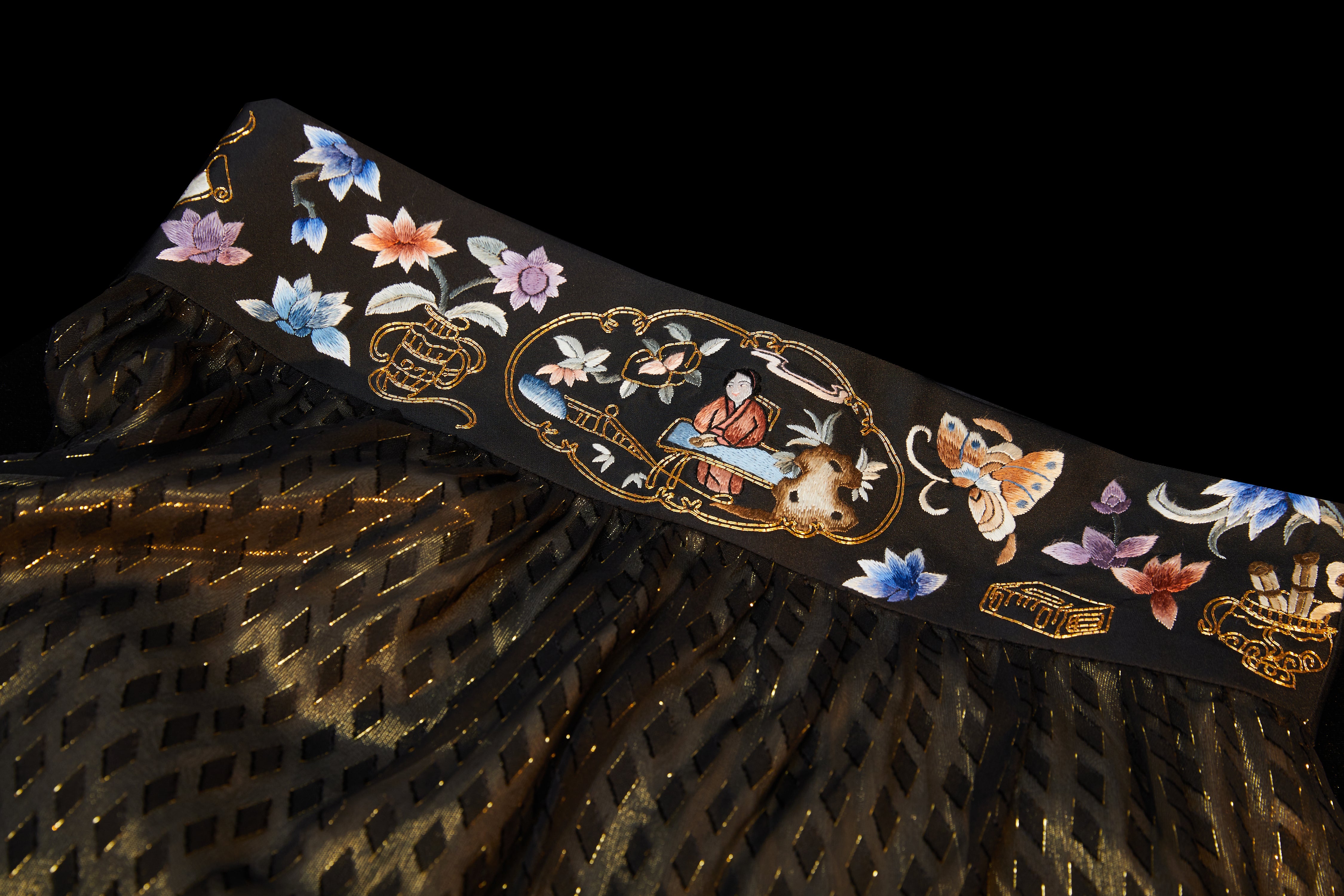 Black Sheer Strapless Maxi Dress《抹胸黑纱长裙》