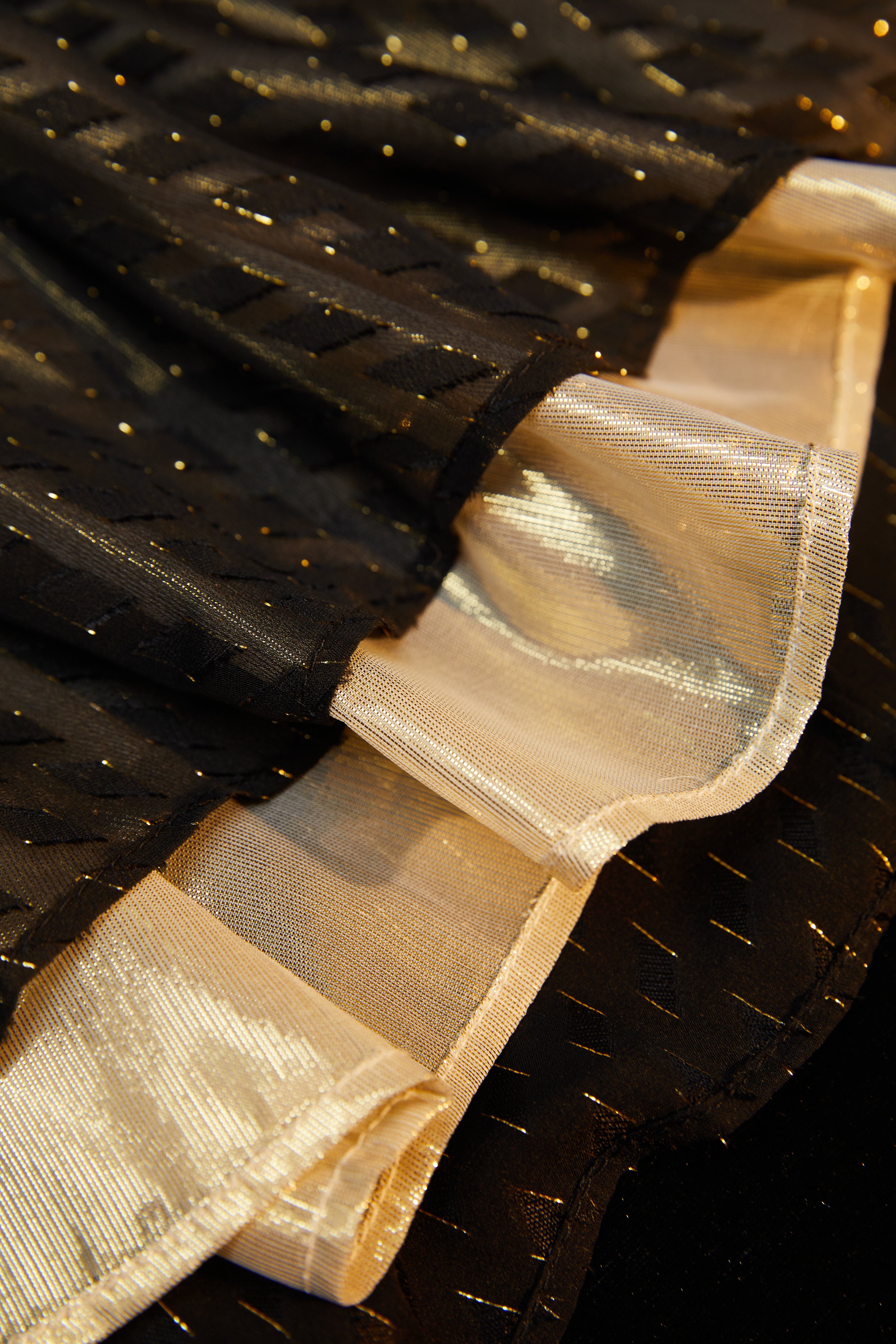 Black Sheer Strapless Maxi Dress《抹胸黑纱长裙》