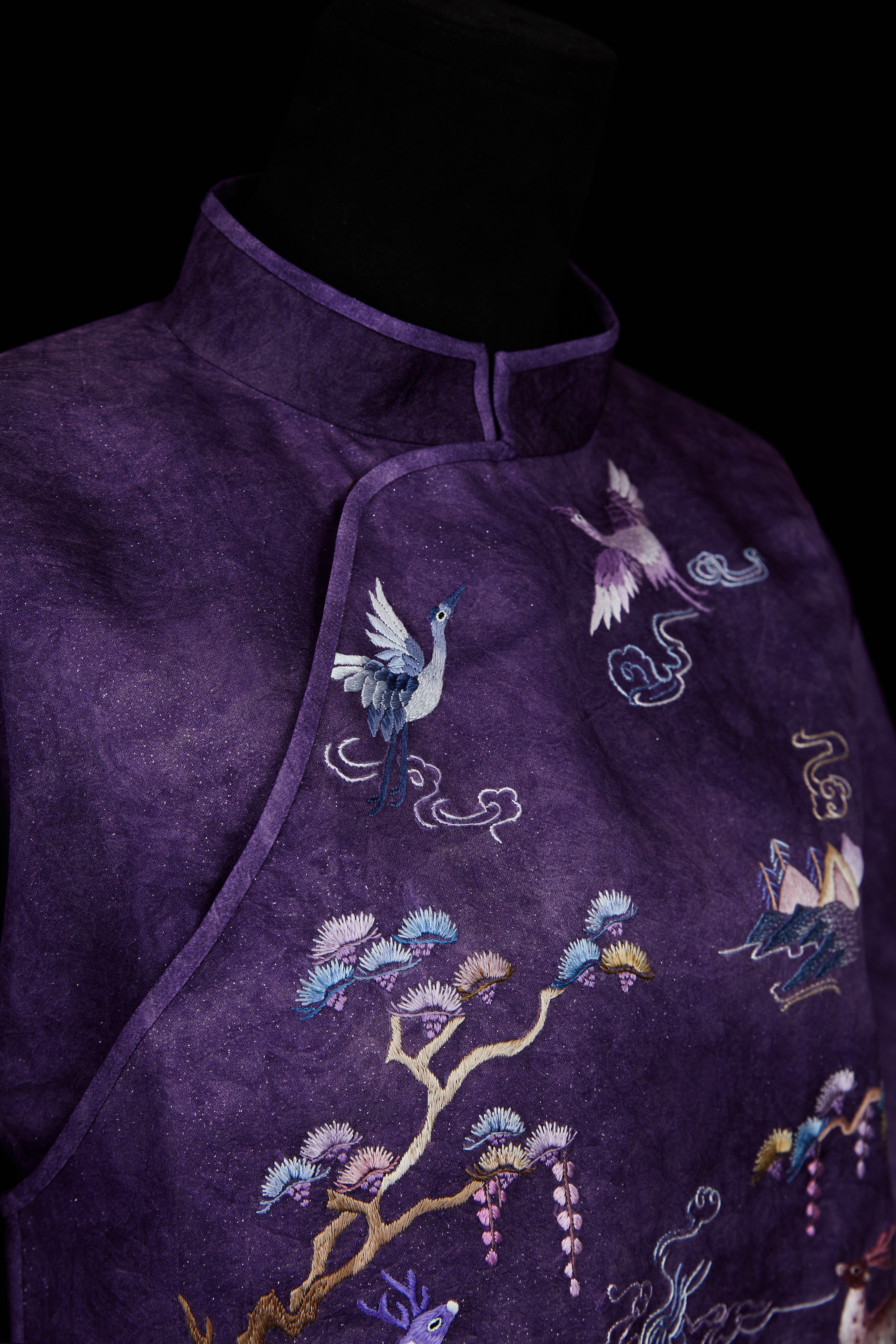 Crane and Deer in Spring《鹤鹿同春》