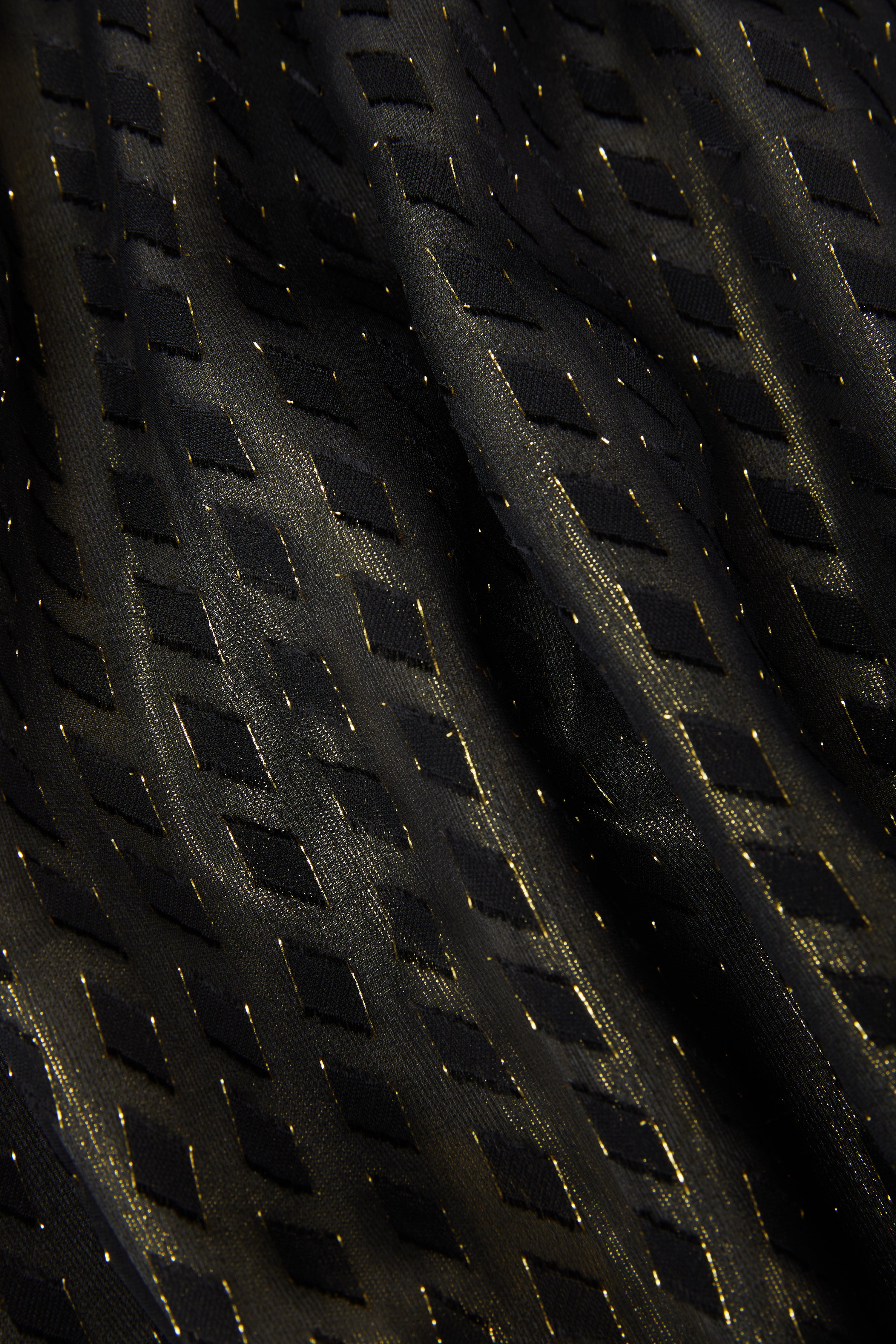 Black Sheer Strapless Maxi Dress《抹胸黑纱长裙》